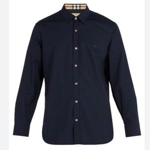 Burberry navy men’s button down